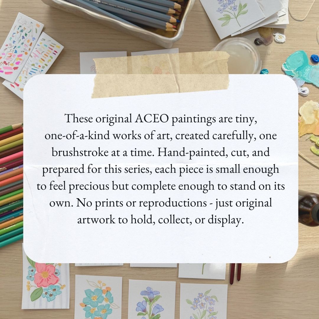 Garden Light – Original ACEO Painting (Batch 006 #9)