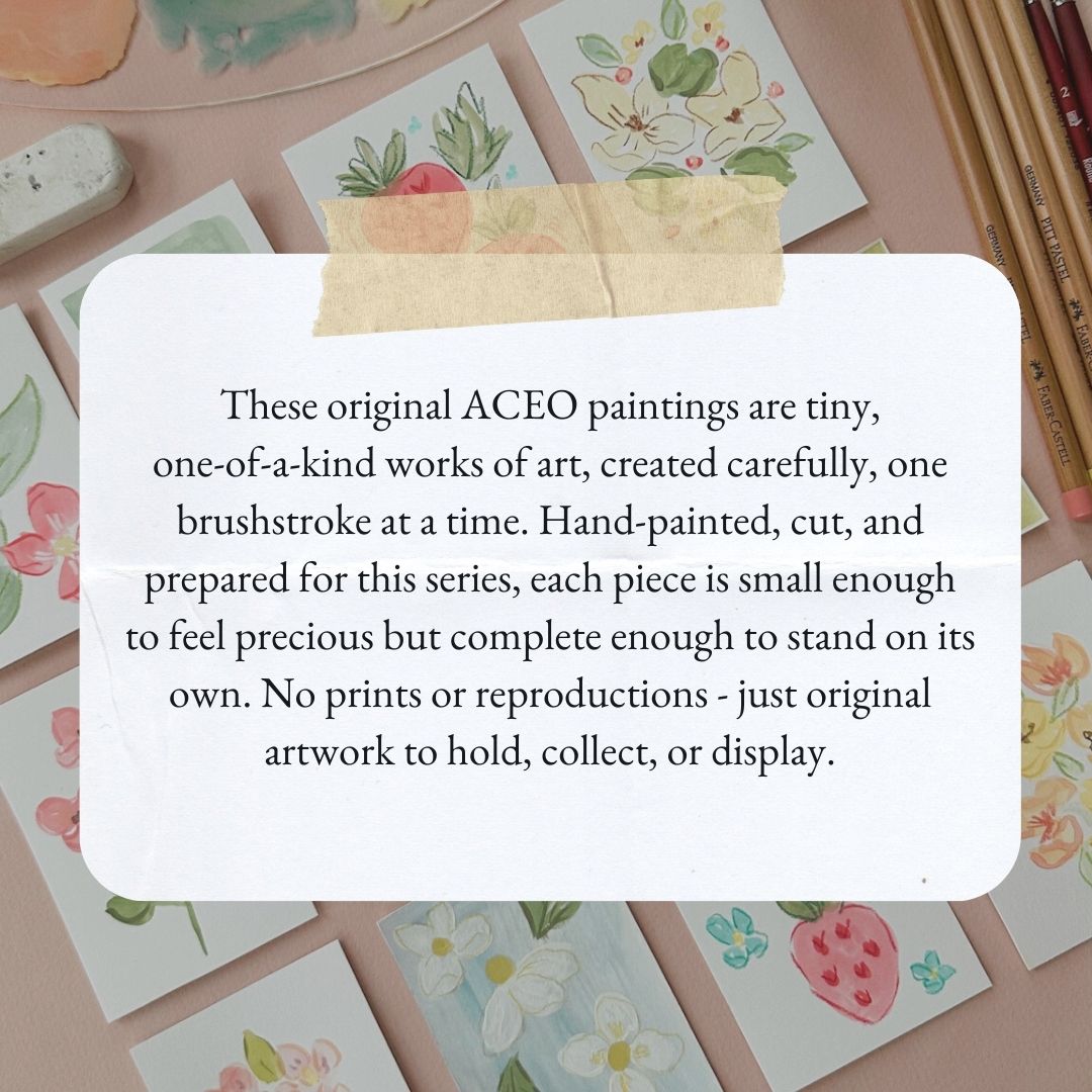 Handpicked – Original ACEO Painting (Batch 002 #7)