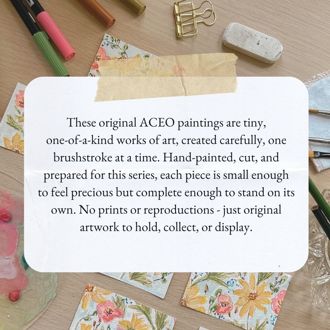 Summer Garden #1 – Original ACEO Painting (Batch 018 #1)