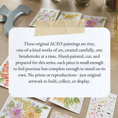 Lavender Garden – Original ACEO Painting (Batch 011 #10)