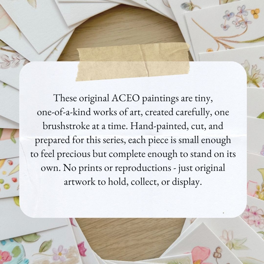 A Gentle Offering – Original ACEO Painting (Batch 004 #24)