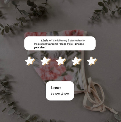 Gardenia Fleece Pixie • Choose your size