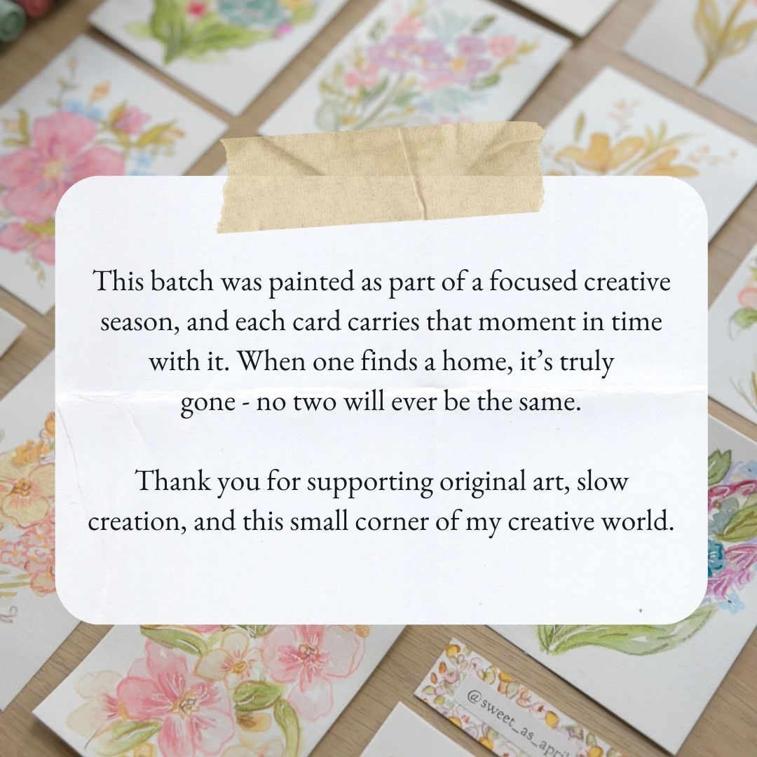 Petal Drift – Original ACEO Painting (Batch 012 #3)