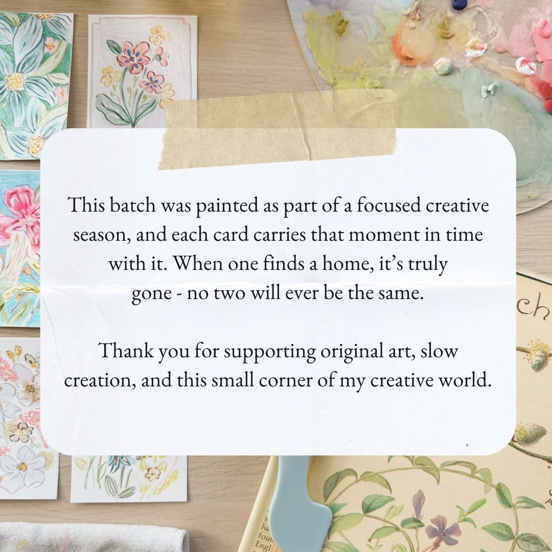 Sun Warmed Petals – Original ACEO Painting (Batch 010 #3)