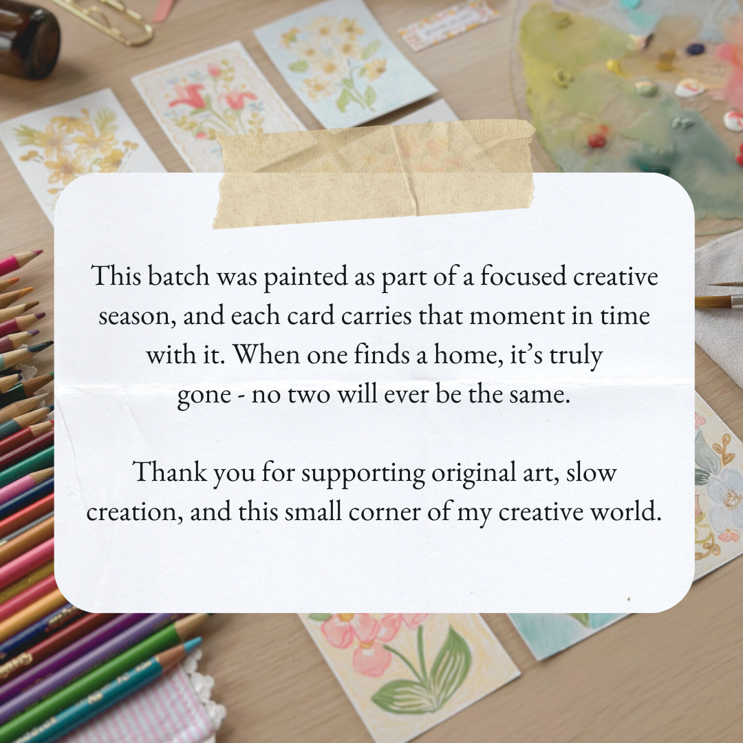 Quiet Garden Corner – Original ACEO Painting (Batch 009 #8)