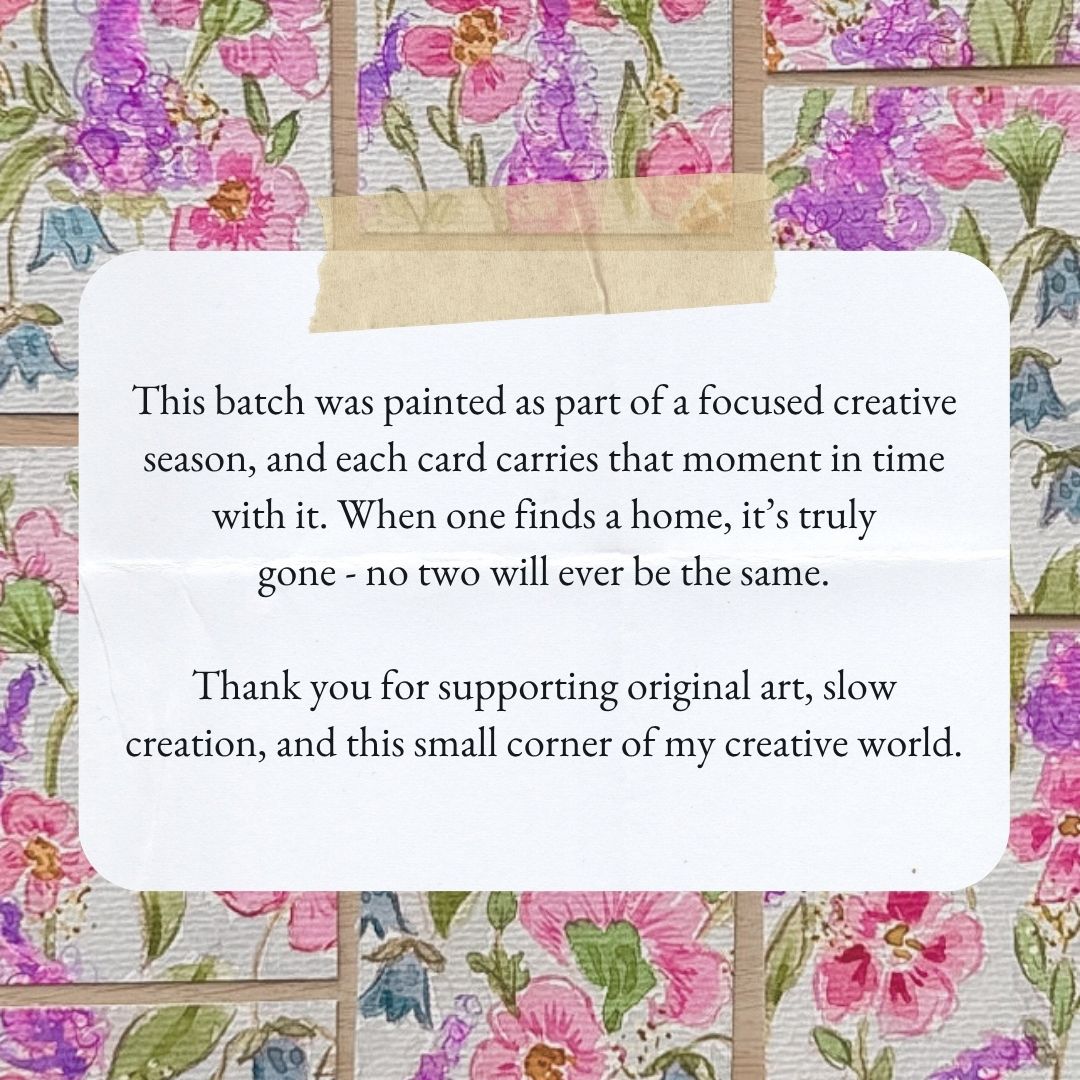 Morning Glory #4 – Original ACEO Painting (Batch 019 #4)