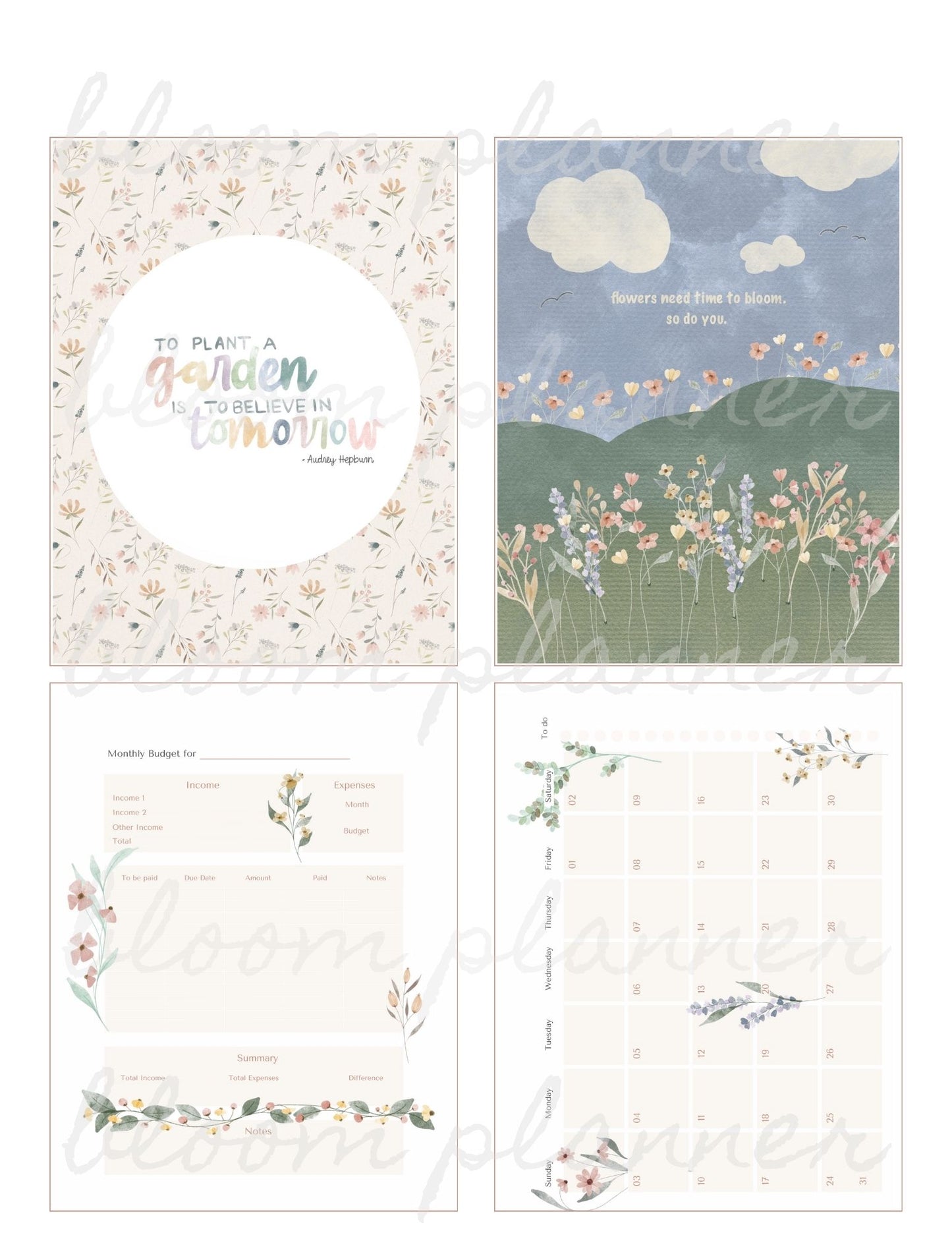 Bloom Planner