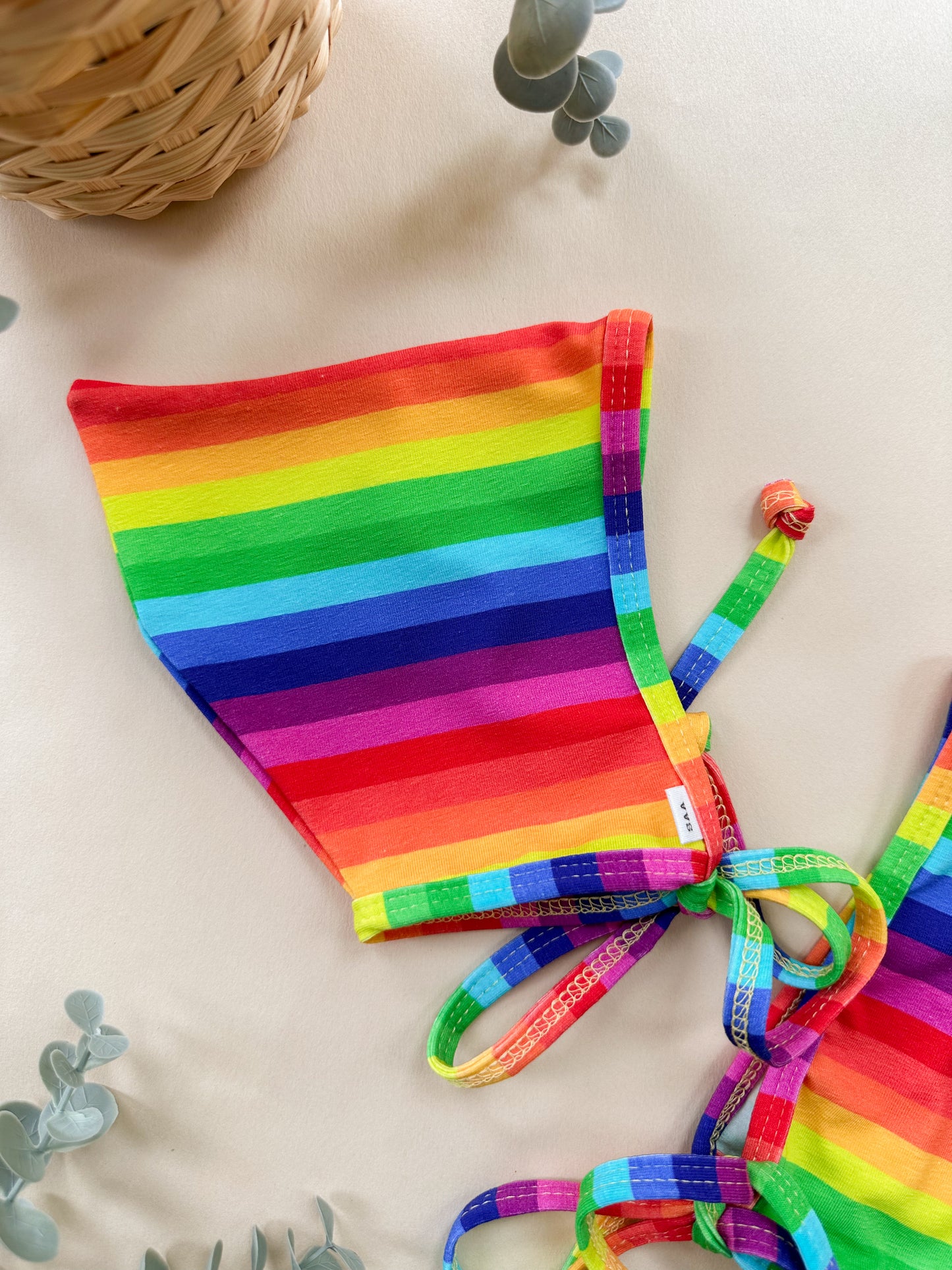 Rainbow Stripe Pixie- Choose your size