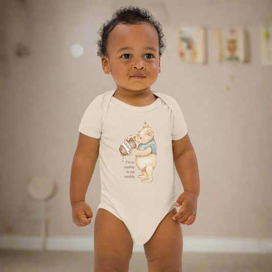 Hungry Pooh Bear : Organic Bodysuit