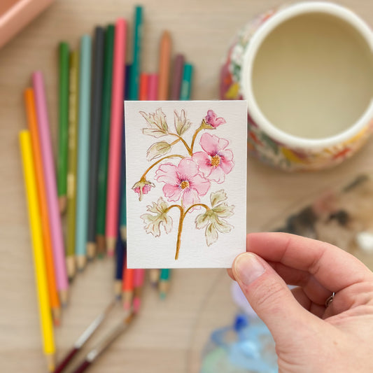 A Gentle Offering – Original ACEO Painting (Batch 004 #24)