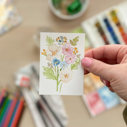 After the Cutting – Original ACEO Painting (Batch 005 #18)