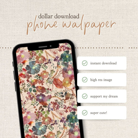 Instant Download : Phone Wallpaper : Bloom