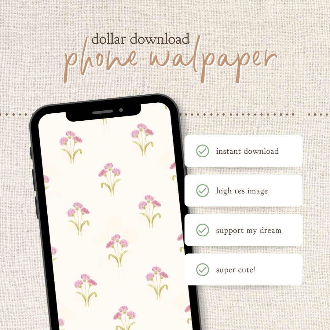 Instant Download : Phone Wallpaper : Clover