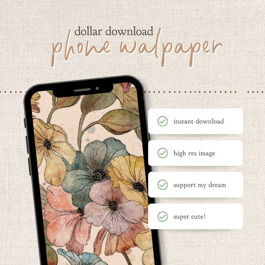 Instant Download : Phone Wallpaper : Ellen