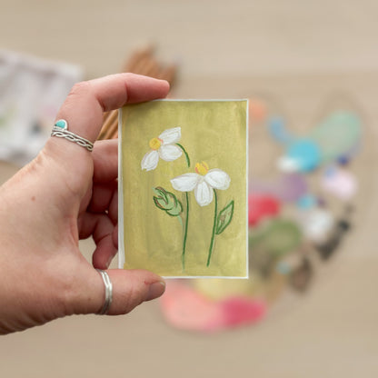 Everlasting Bloom– Original ACEO Painting (Batch 002 #5)