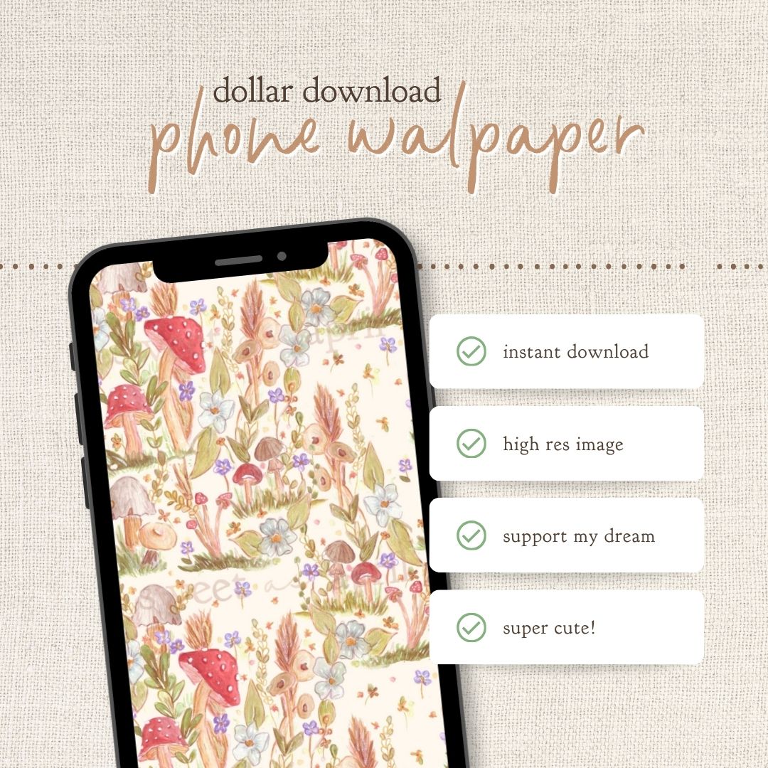 Instant Download : Phone Wallpaper : Fern