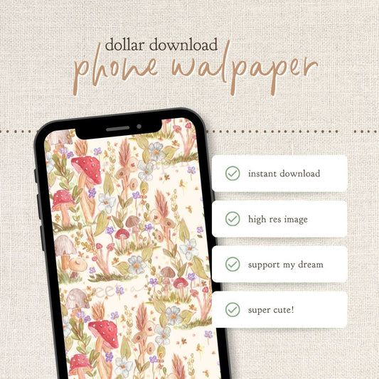 Instant Download : Phone Wallpaper : Fern