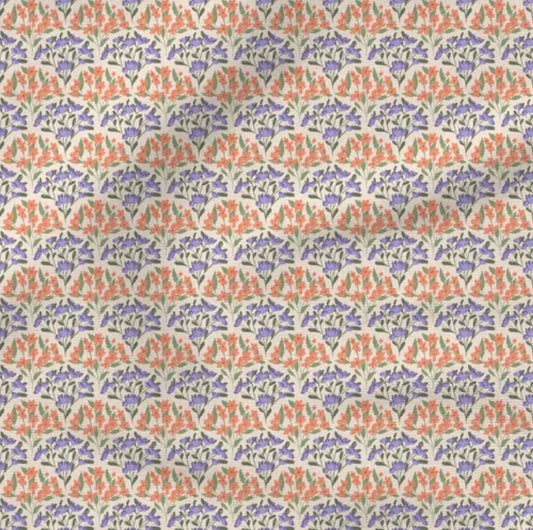 Spring Meadow - Flower Bunches- Fabric by the yard starting at