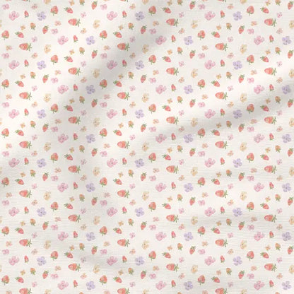 Tiny Blooms : Flowers & Berries - Fabric by the yard starting at