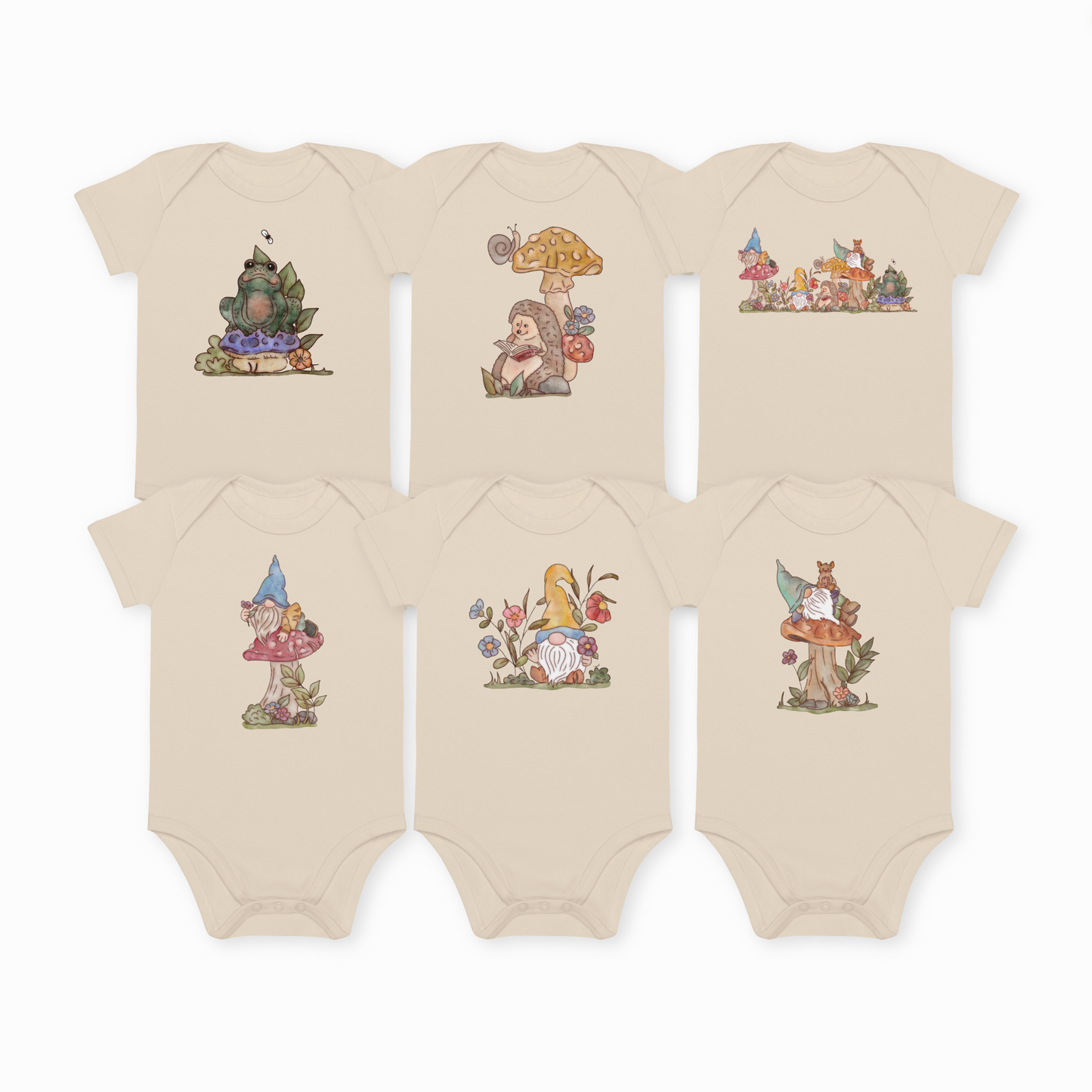 Gnome Garden : Organic Bodysuit