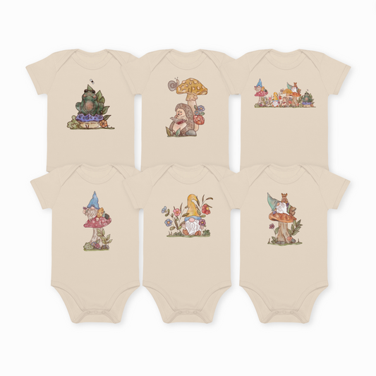 Gnome Garden : Organic Bodysuit