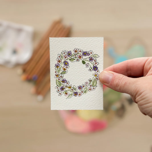 Heirloom Blossom – Original ACEO Painting (Batch 001 #5)