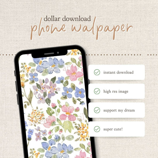 Instant Download : Phone Wallpaper : Heirloom Bloom