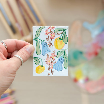 Held in Bloom – Original ACEO Painting (Batch 003 #15)