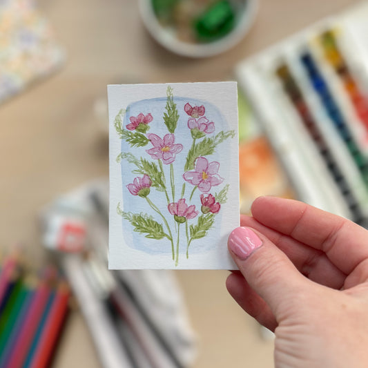 Held in Light – Original ACEO Painting (Batch 005 #6)