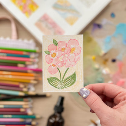 Meadow Light Study – Original ACEO Painting (Batch 009 #6)