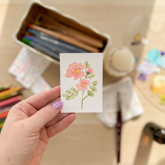 In the Orchard – Original ACEO Painting (Batch 006 #7)