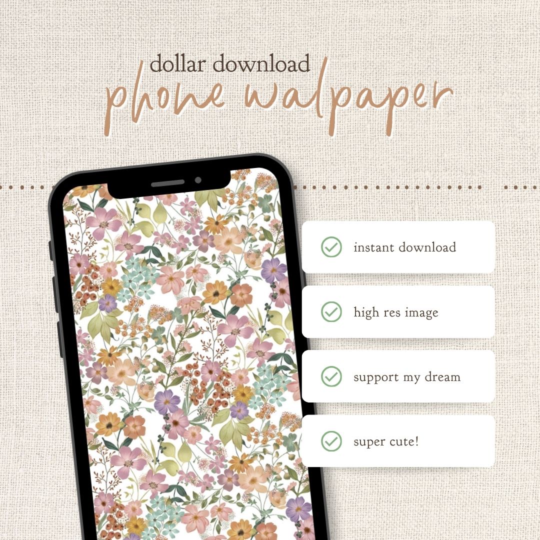 Instant Download : Phone Wallpaper : Jasmine