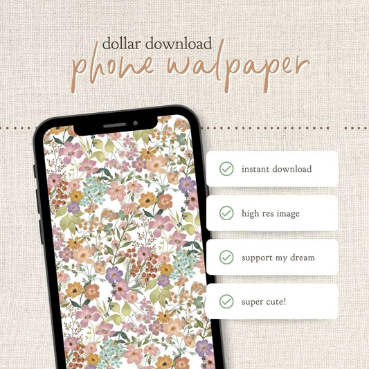 Instant Download : Phone Wallpaper : Jasmine