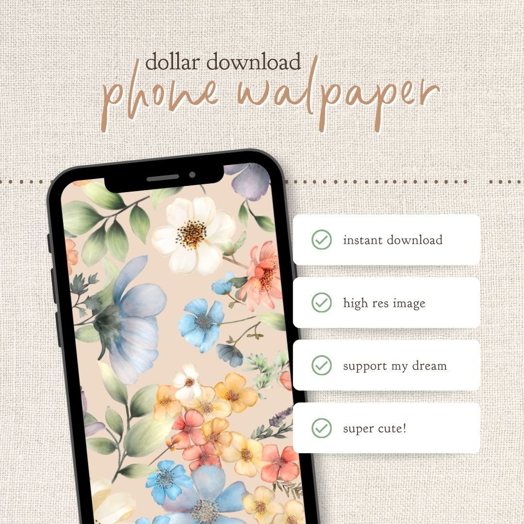 Instant Download : Phone Wallpaper : Liana