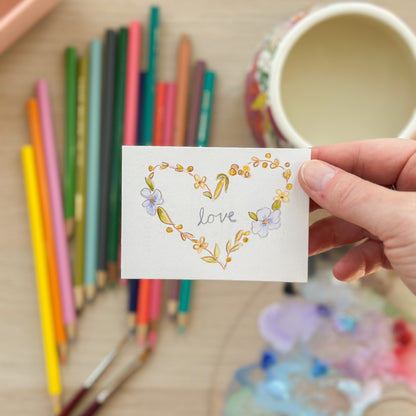 Love, Always – Original ACEO Painting (Batch 004 #18)