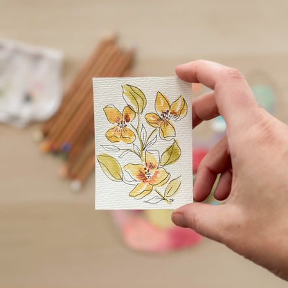 Meadow in Bloom – Original ACEO Painting (Batch 001 #3)