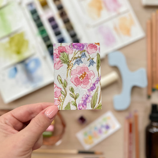 Morning Glory #1 – Original ACEO Painting (Batch 019 #1)