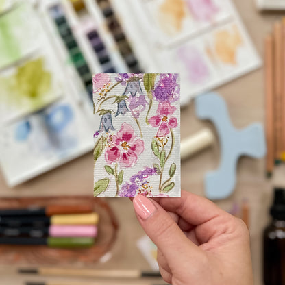 Morning Glory #9 – Original ACEO Painting (Batch 019 #9)