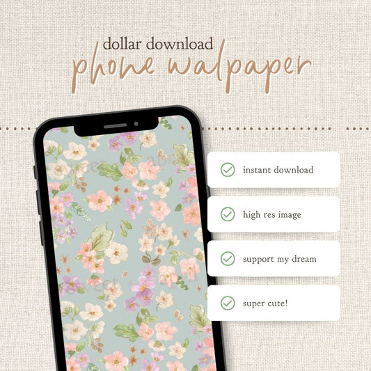 Instant Download : Phone Wallpaper : Petal Bloom