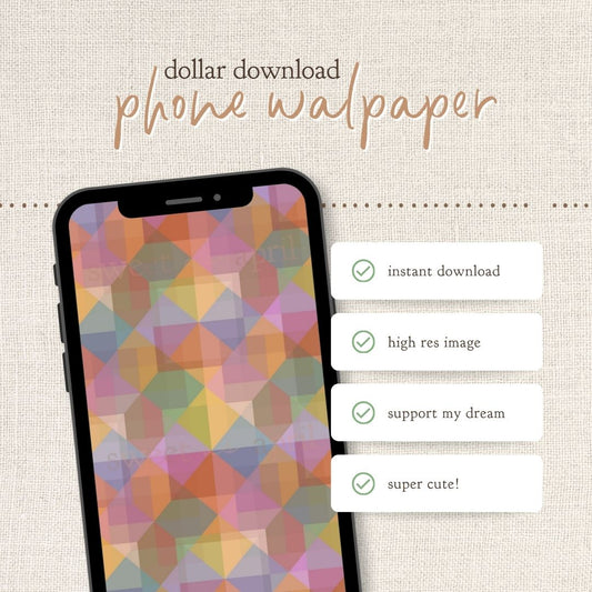 Instant Download : Phone Wallpaper : Prism