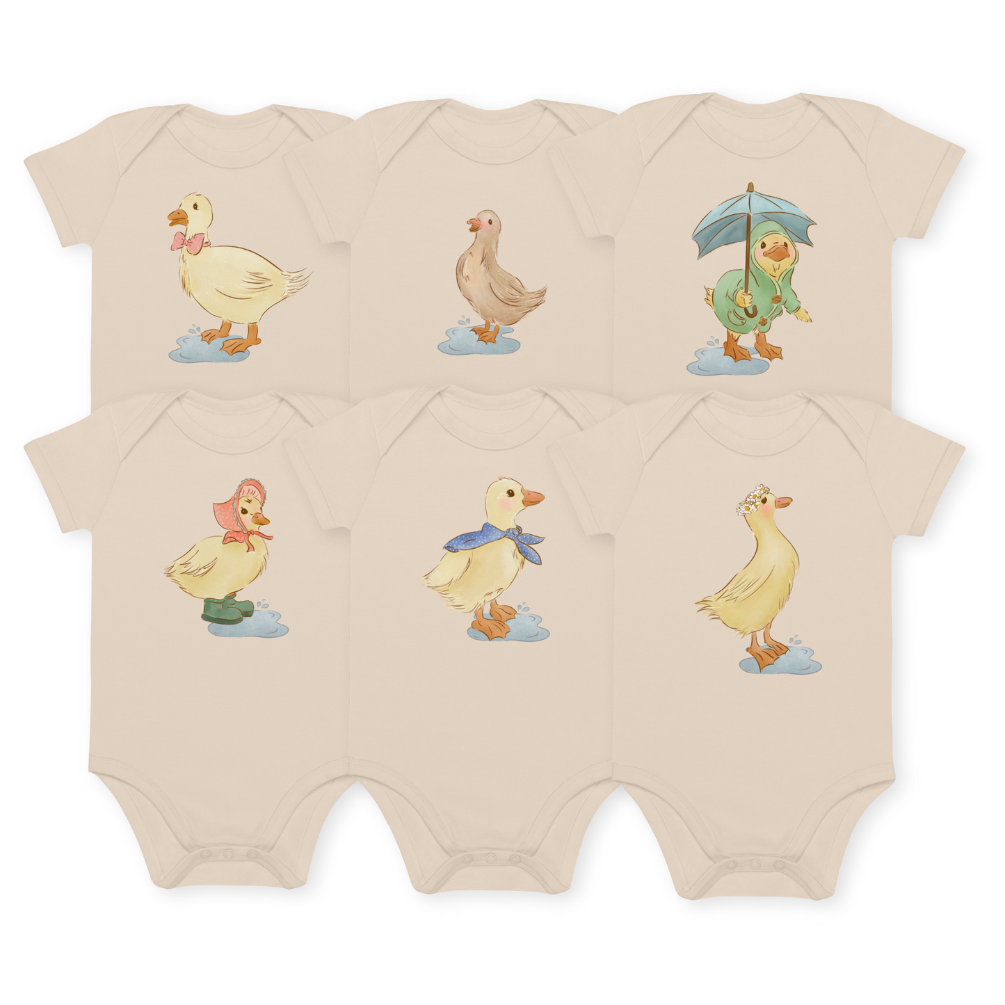 Puddle Ducks : Organic Bodysuit