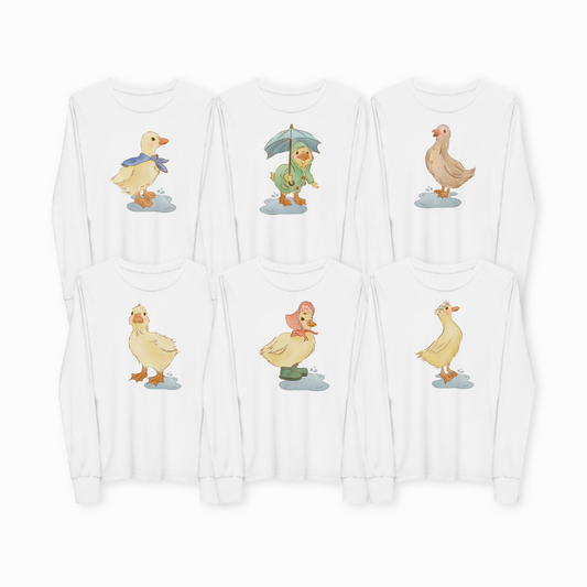 Puddle Ducks :  Kids Long Sleeve Tee