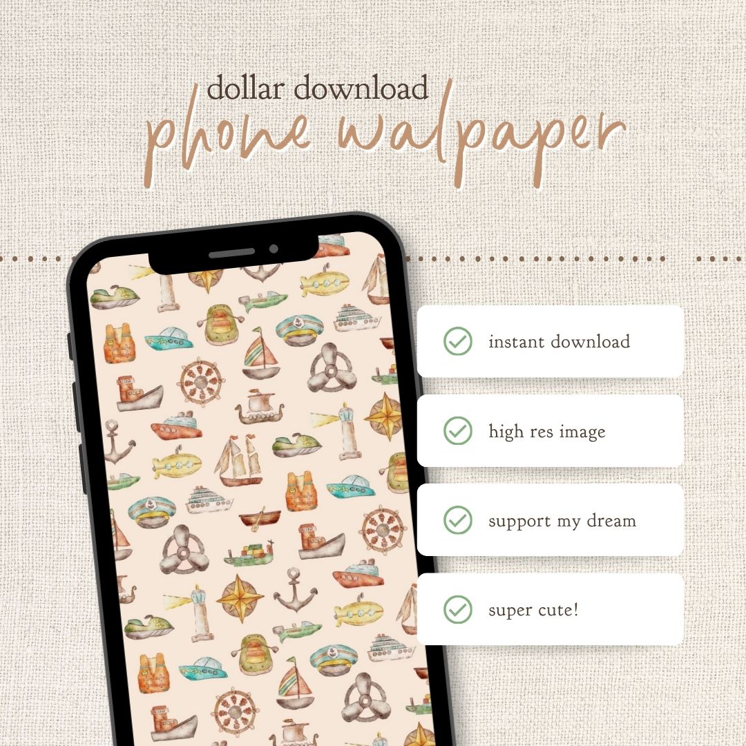 Instant Download : Phone Wallpaper : Sailor