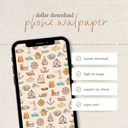 Instant Download : Phone Wallpaper : Sailor