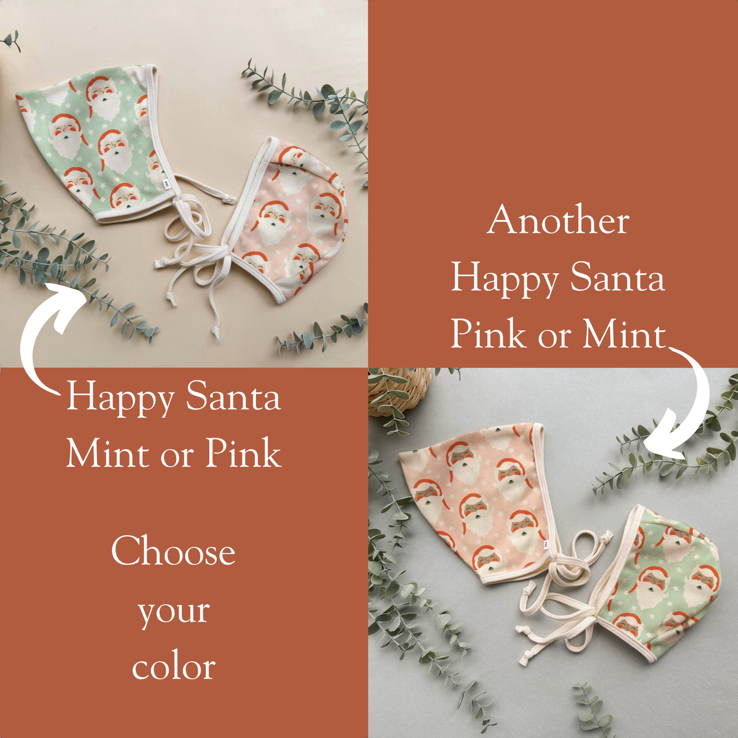 Happy Santas - Choose your size, color & style