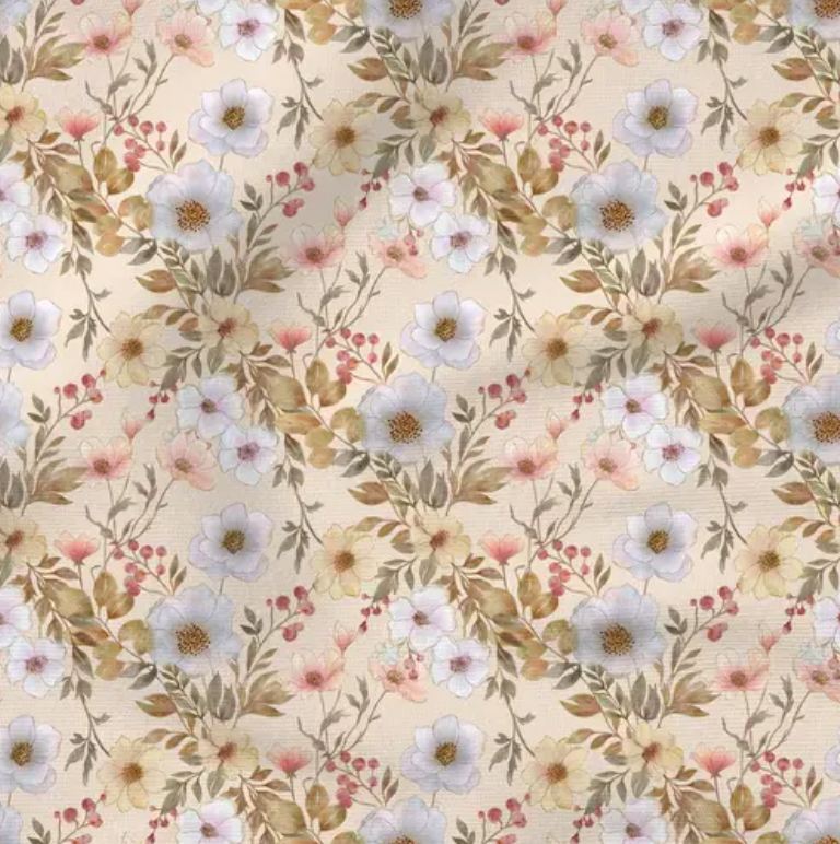 Pastel Floral - Fabric by the yard starting at