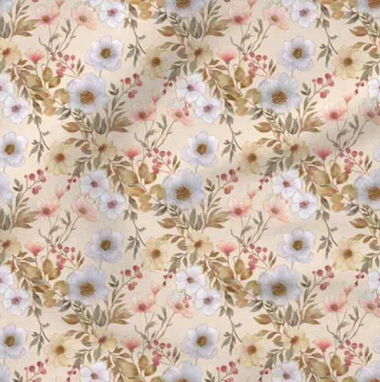 Pastel Floral - Fabric by the yard starting at