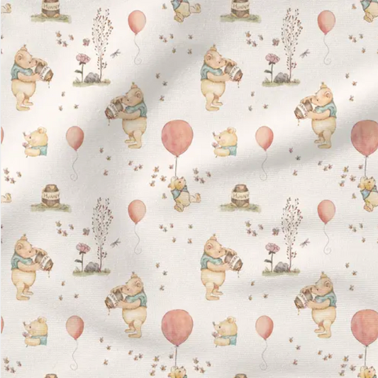 Pooh Bear - Fabric by the yard starting at