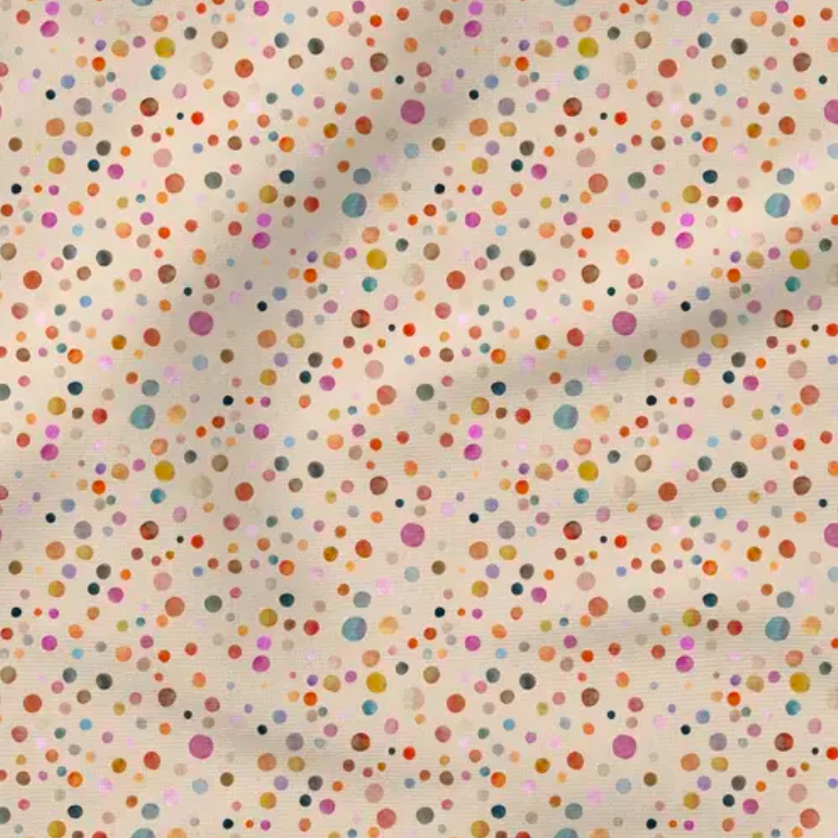 Rainbow Dottie - Fabric by the yard starting at