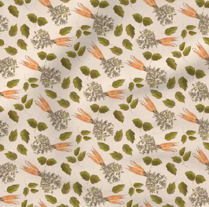 Copper Carrots - Fabric by the yard starting at